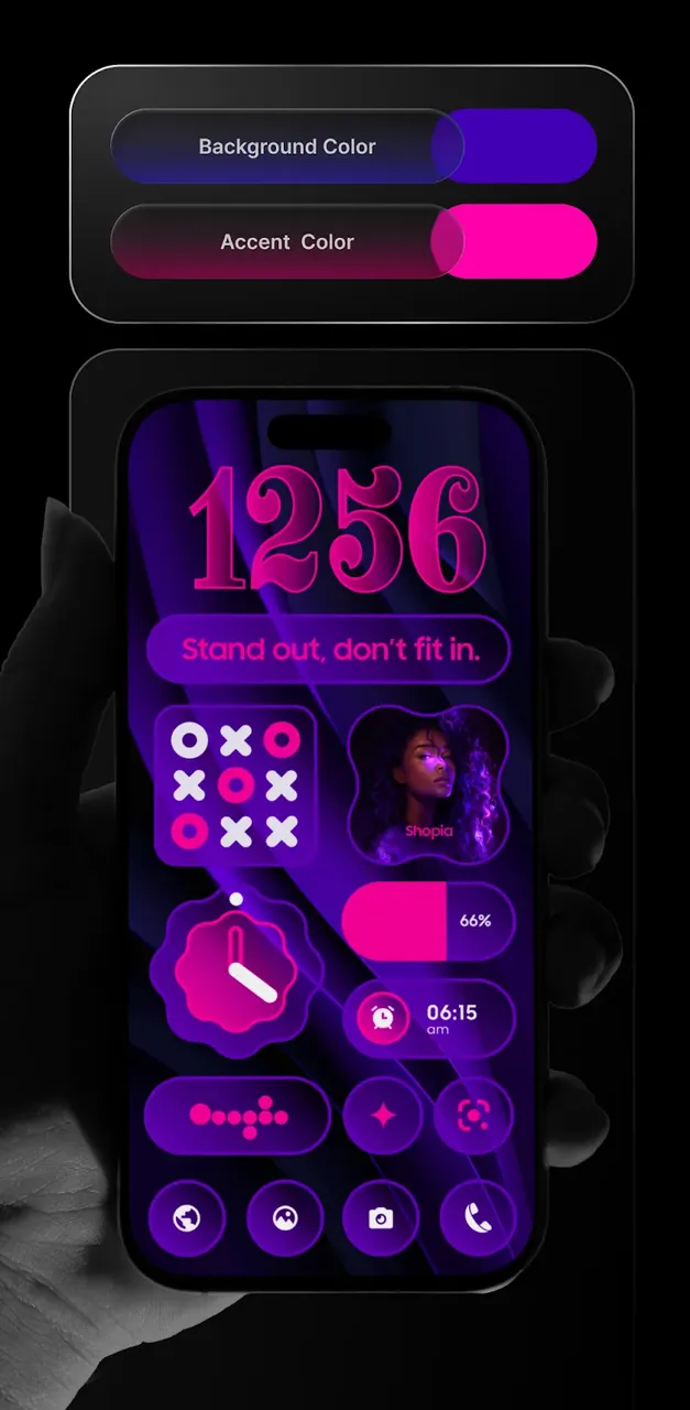 Glass Widgets Pro preview screenshot 2