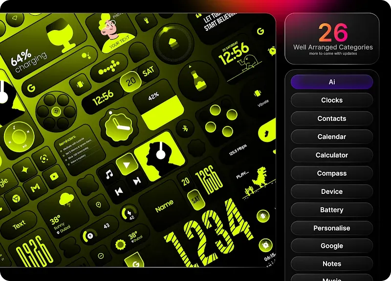 Glass Widgets Pro preview screenshot 5