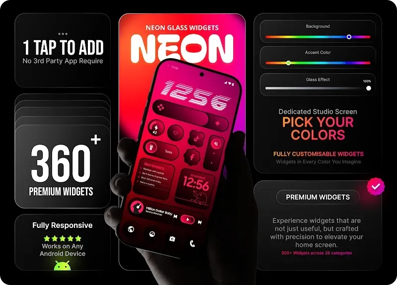 Glass Widgets Pro preview screenshot 3