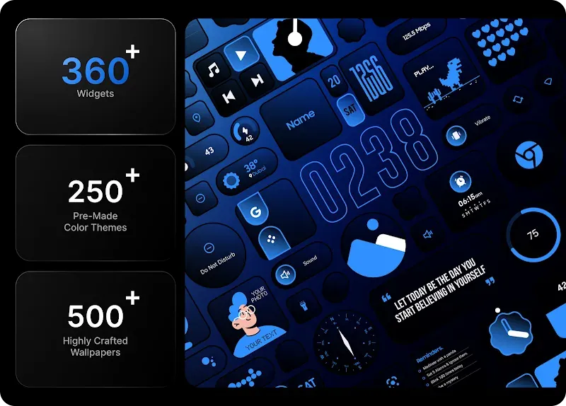 Glass Widgets Pro preview screenshot 4