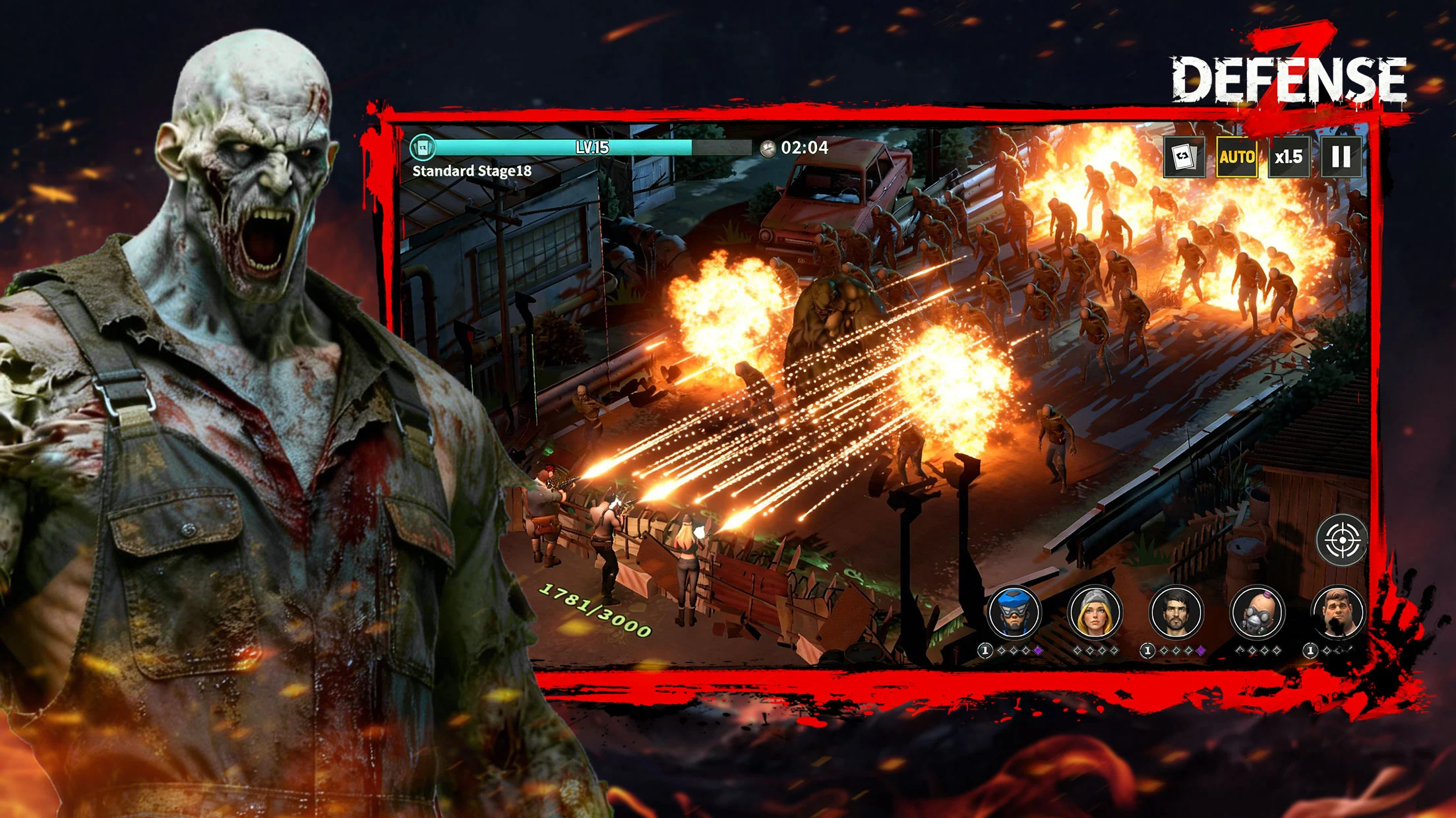 Defense Z Survival TD gameplay screenshot 1
