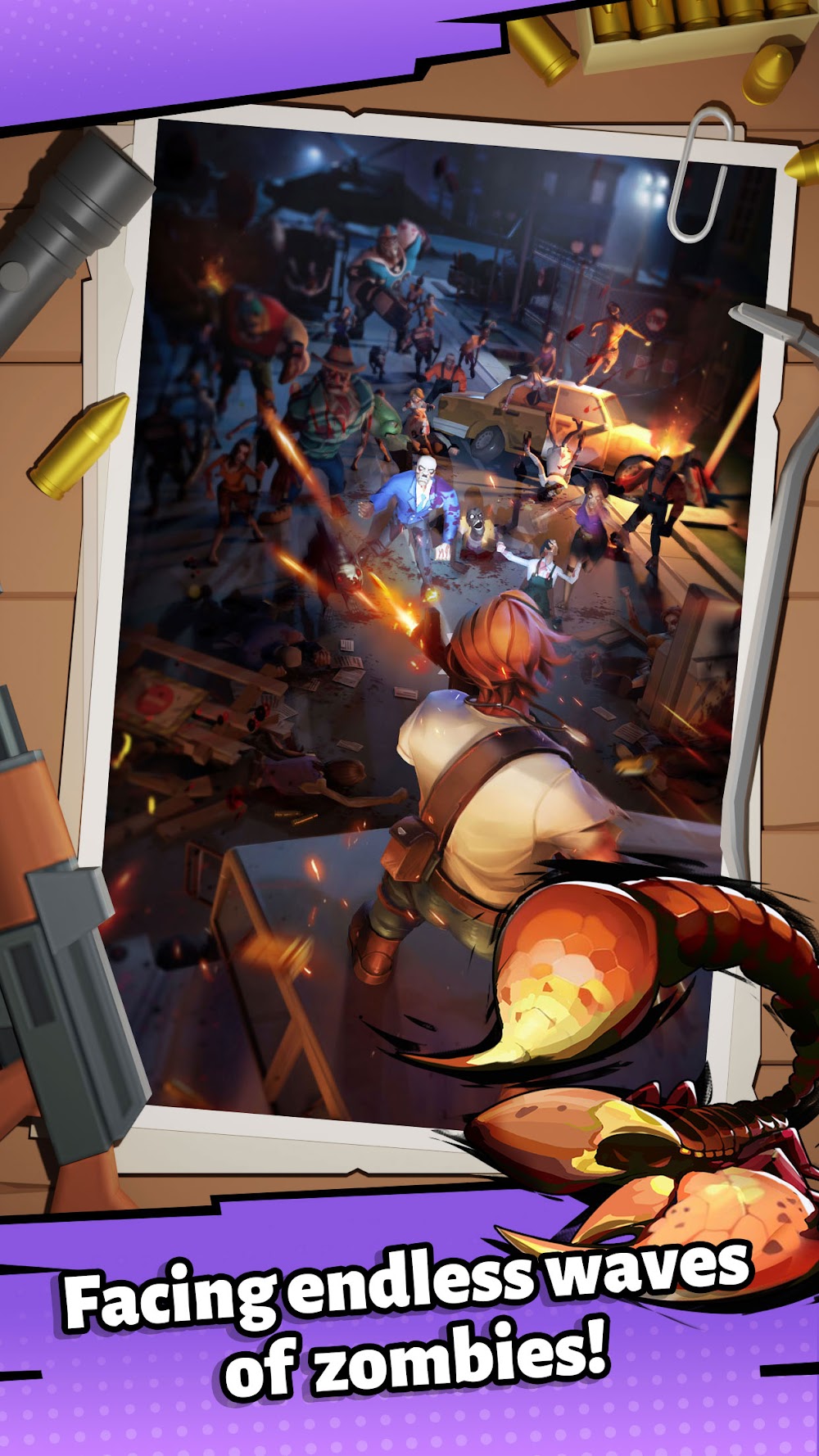 Tangkapan layar gameplay Zombie Waves 2