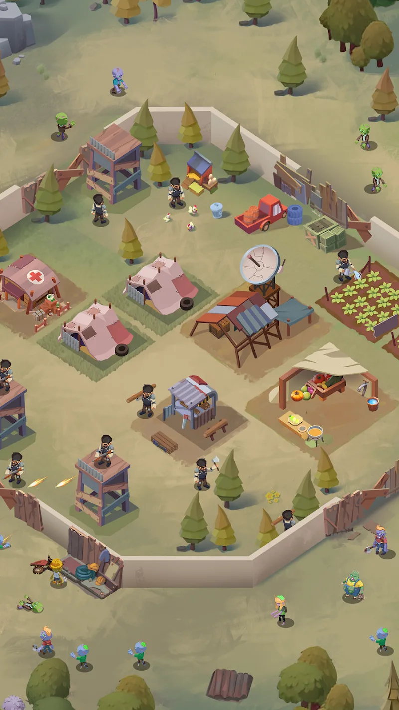Capture d'écran de gameplay de Survivor Base 2