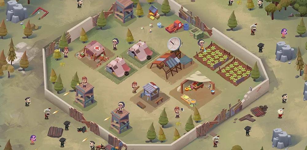 Capture d'écran de gameplay de Survivor Base 1