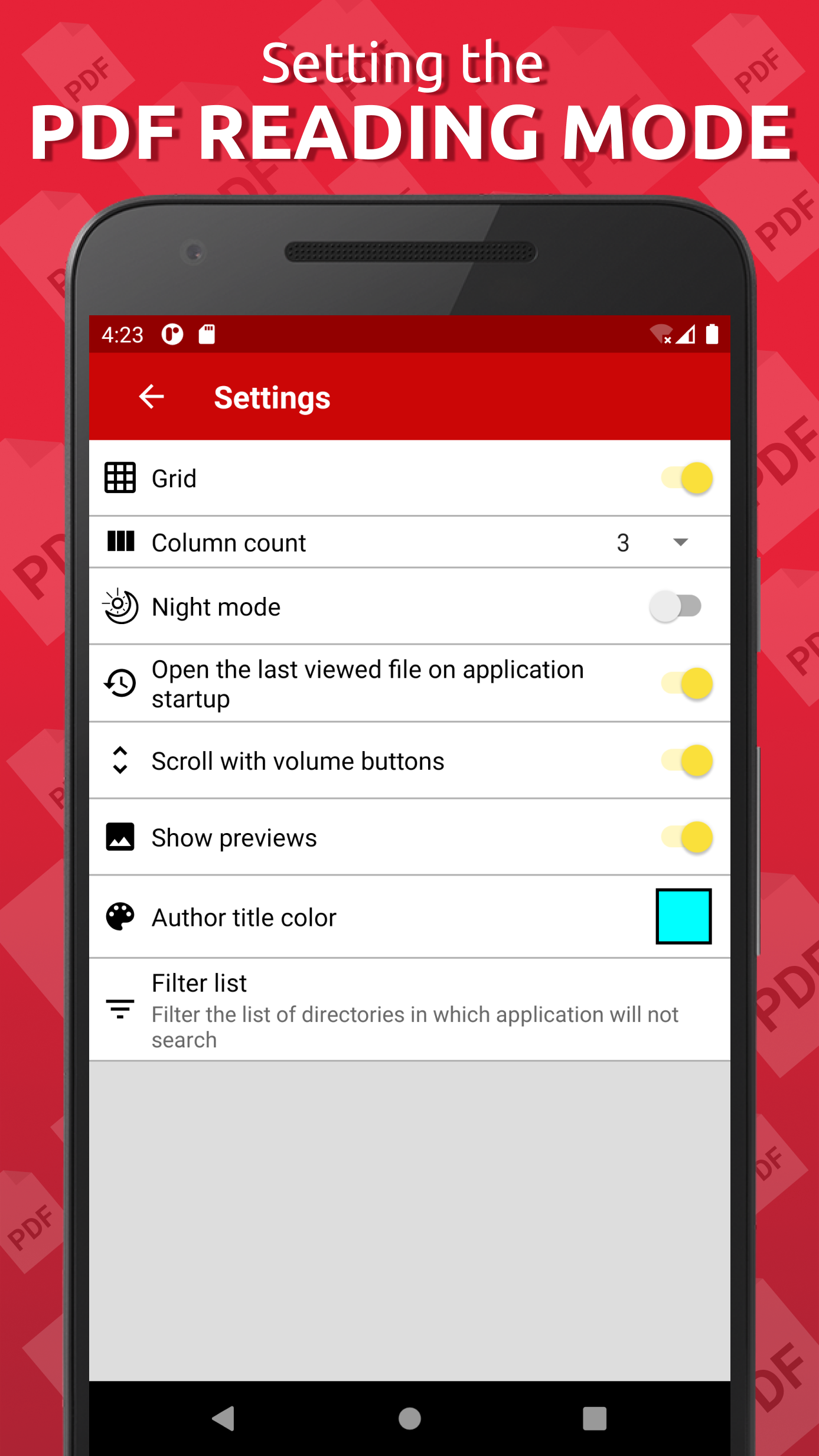 Capture d'écran Simple PDF Reader 3