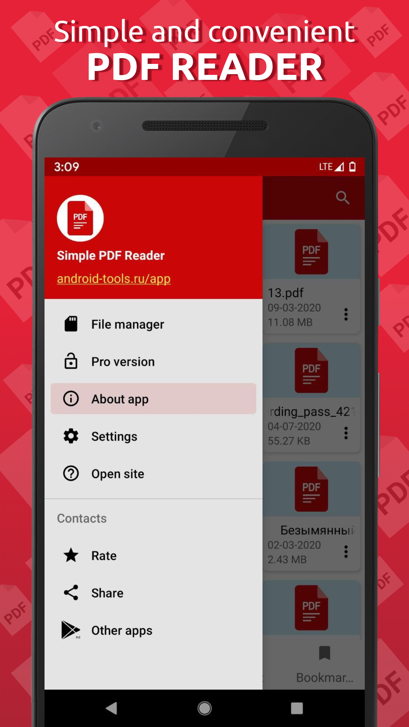 Capture d'écran Simple PDF Reader 5