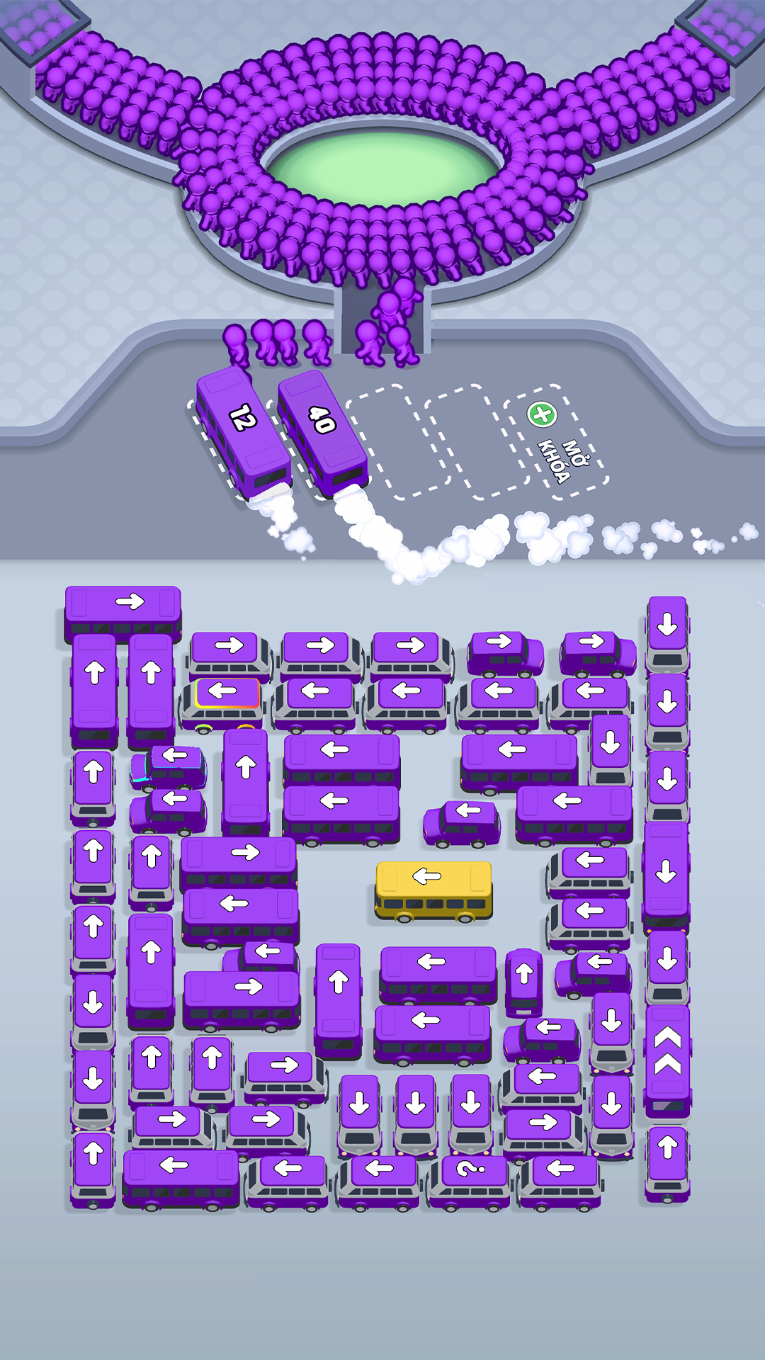 Capture d'écran 2 de Crowd Escape Bus Puzzle