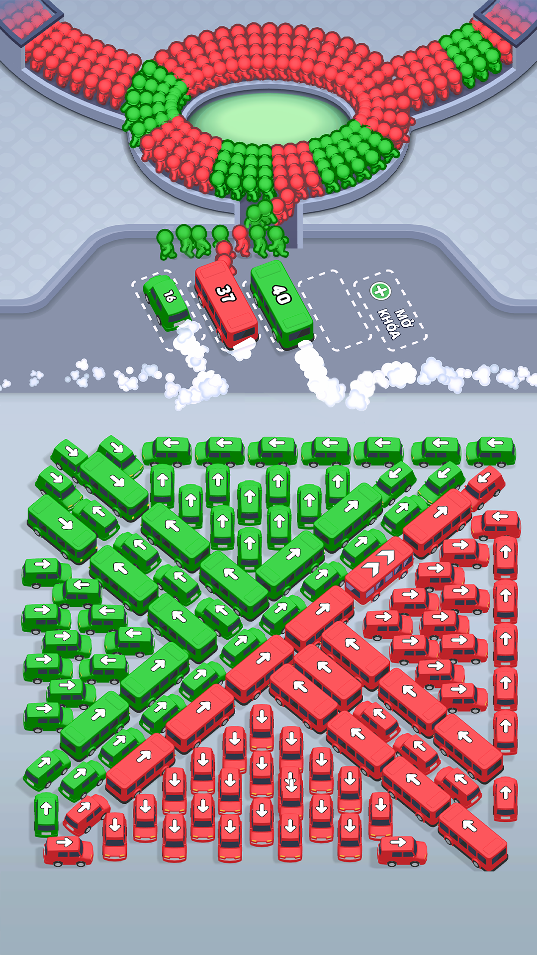 Capture d'écran 1 de Crowd Escape Bus Puzzle