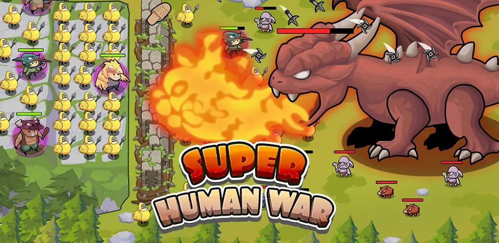 Super Human War: Idle RPG capture d'écran 1