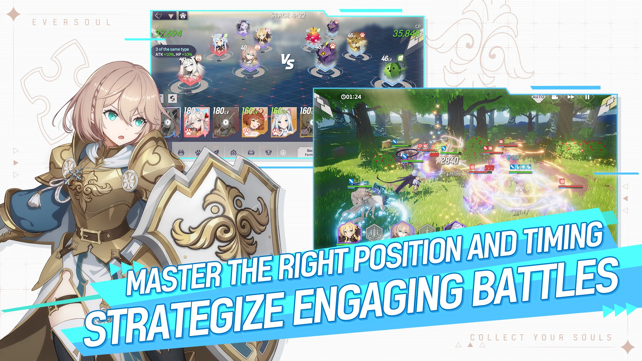 Capture d'écran du gameplay d'Eversoul 5