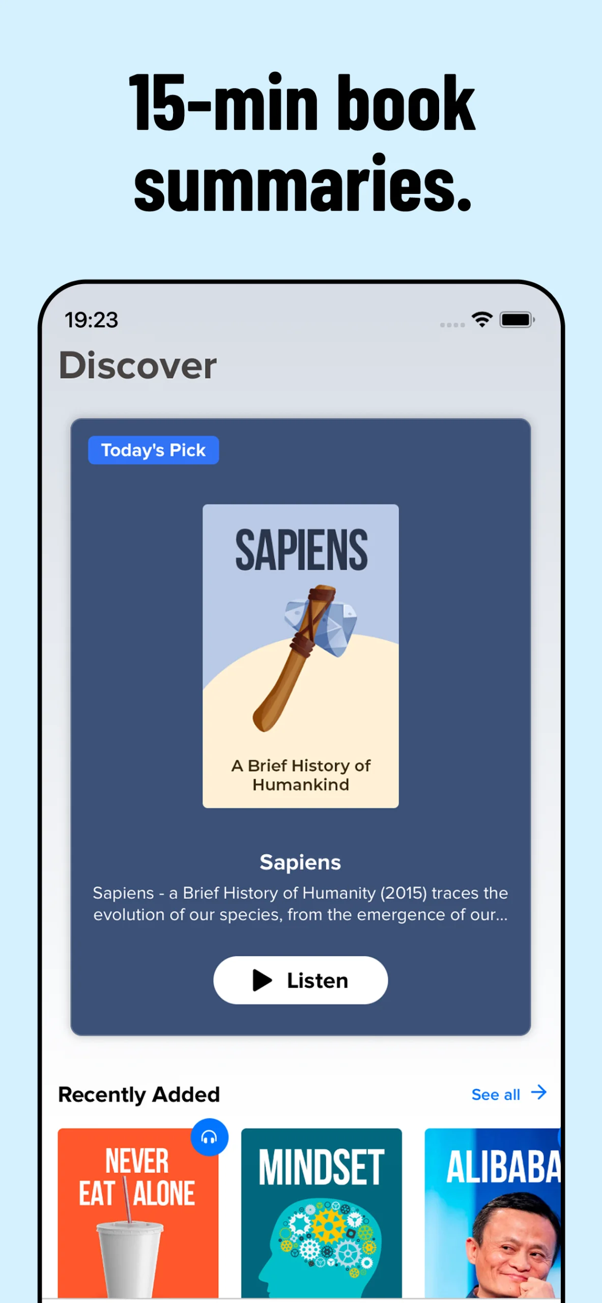 Capture d'écran de présentation 2 de Fabula: Audiobook Summaries