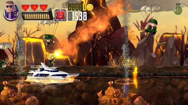 Ramboat: Offline Action Game gameplay screenshot 3