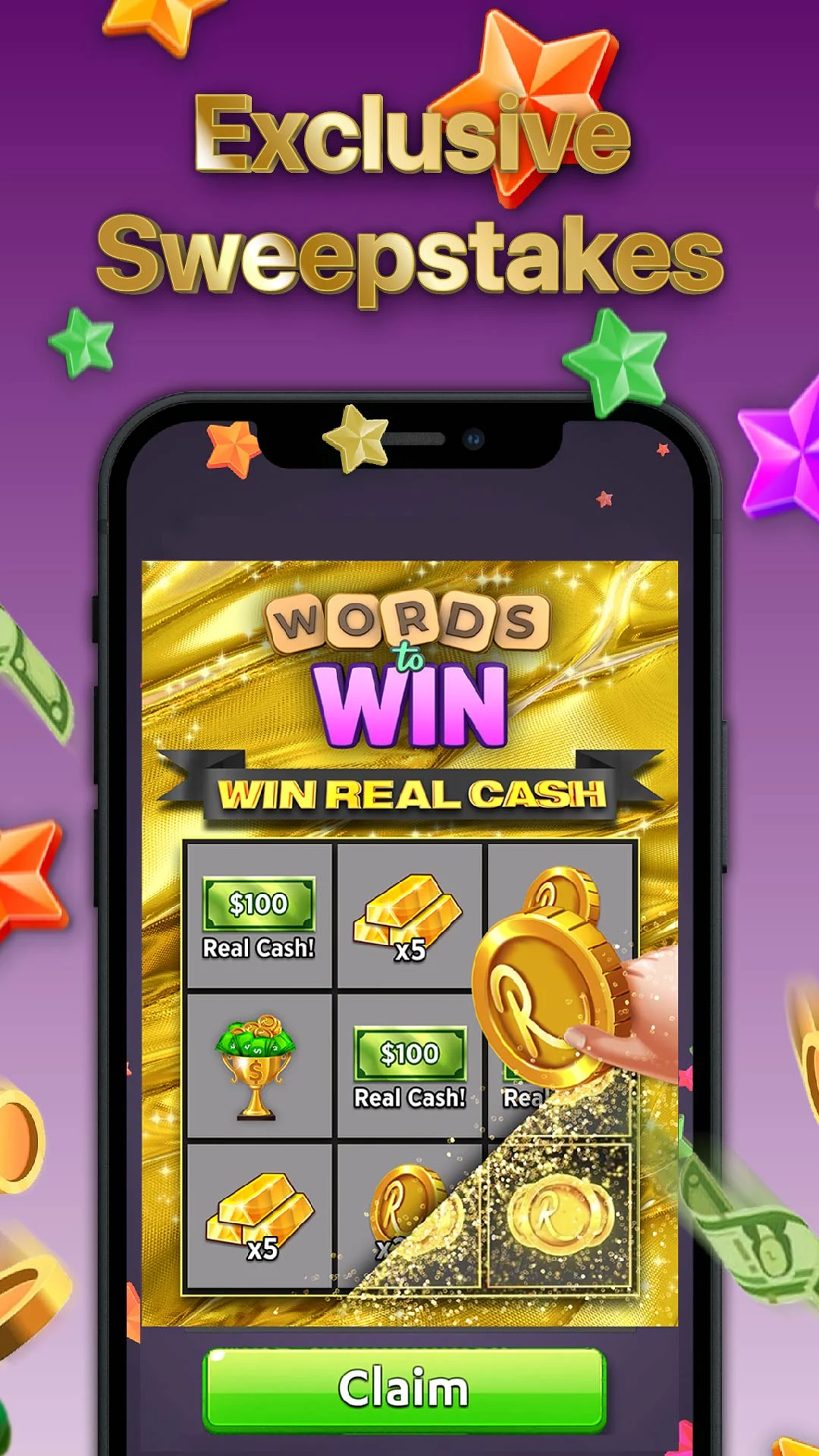 Words to Win: Real Money Games capture d'écran 1