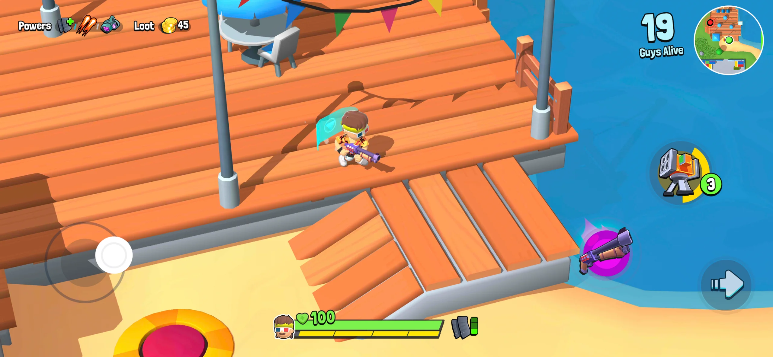 Capture d'écran de gameplay 3 de Battle Guys : Royale
