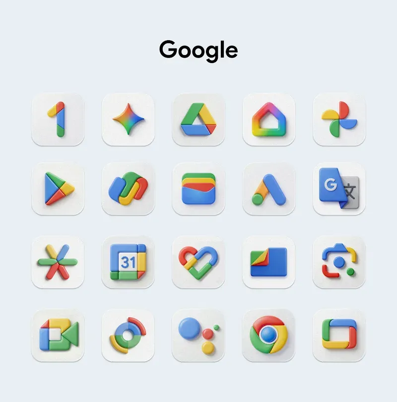OneUi Puff 3D Icon Pack preview screenshot 3