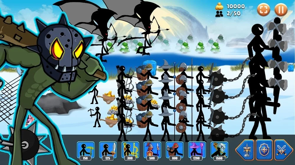 Capture d'écran de gameplay Stickman War: Clash of Stick 4