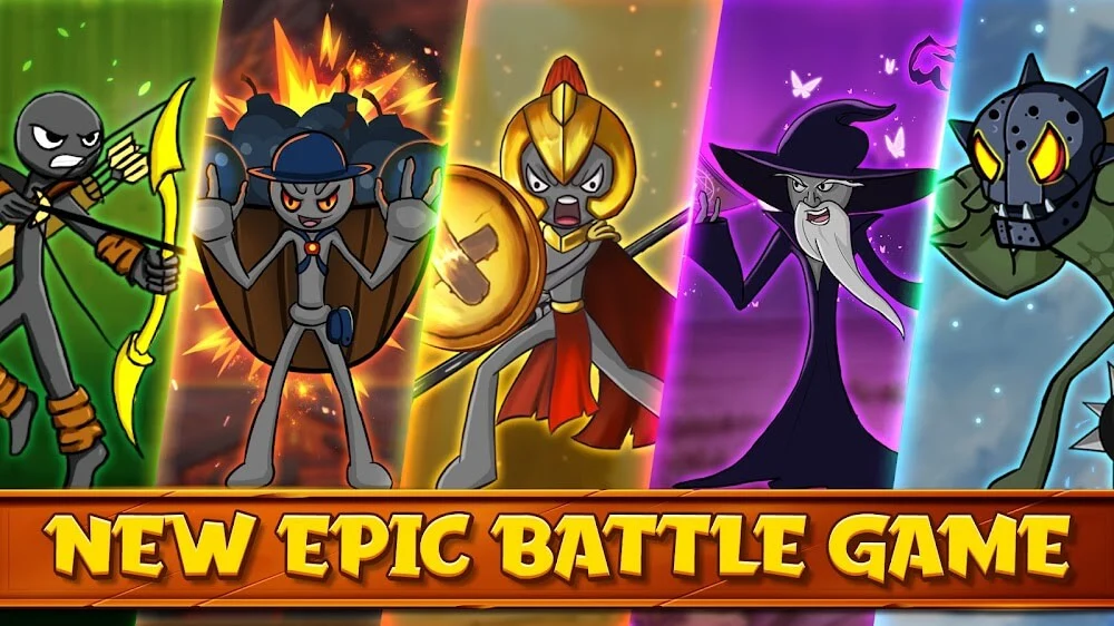 Capture d'écran de gameplay Stickman War: Clash of Stick 6