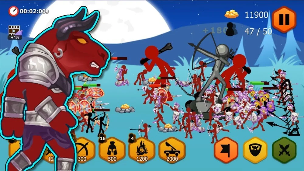 Capture d'écran de gameplay Stickman Battle 2 7