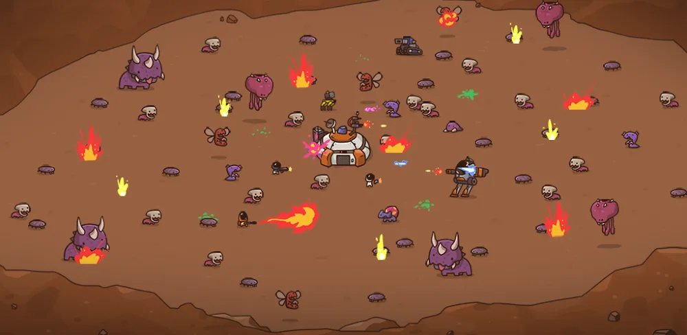 SpaceXYZ MOD APK: Idle Tower Defense Capture d'écran 1