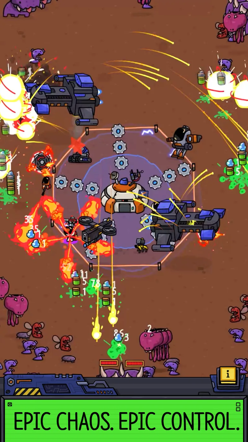 SpaceXYZ MOD APK: Idle Tower Defense Capture d'écran 5