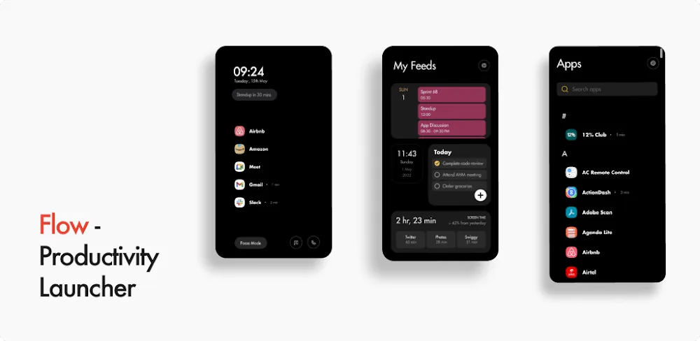 Flow Minimalist Launcher app preview 1