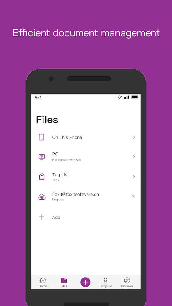 Foxit PDF Editor app screenshot 2