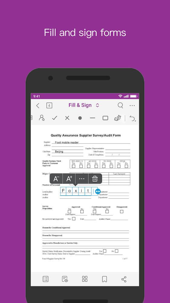 Foxit PDF Editor app screenshot 7