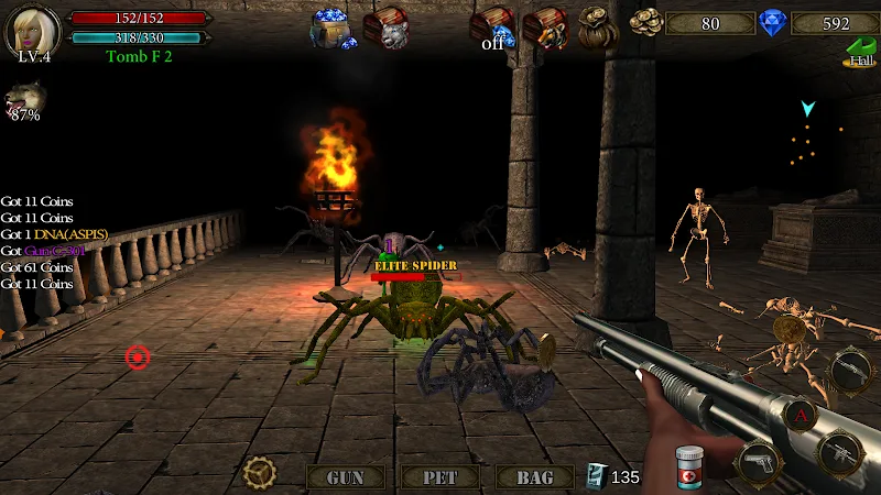 Dungeon Shooter: Dark Temple gameplay screenshot 6