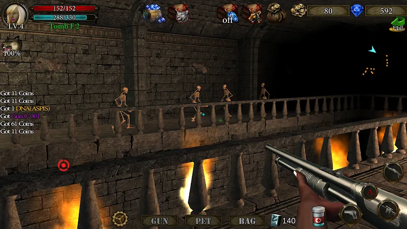 Dungeon Shooter: Dark Temple gameplay screenshot 4