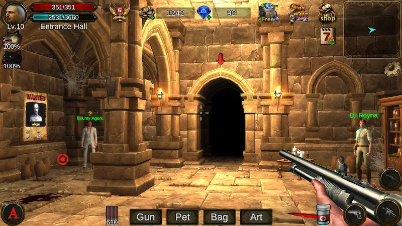 Dungeon Shooter: Dark Temple gameplay screenshot 2