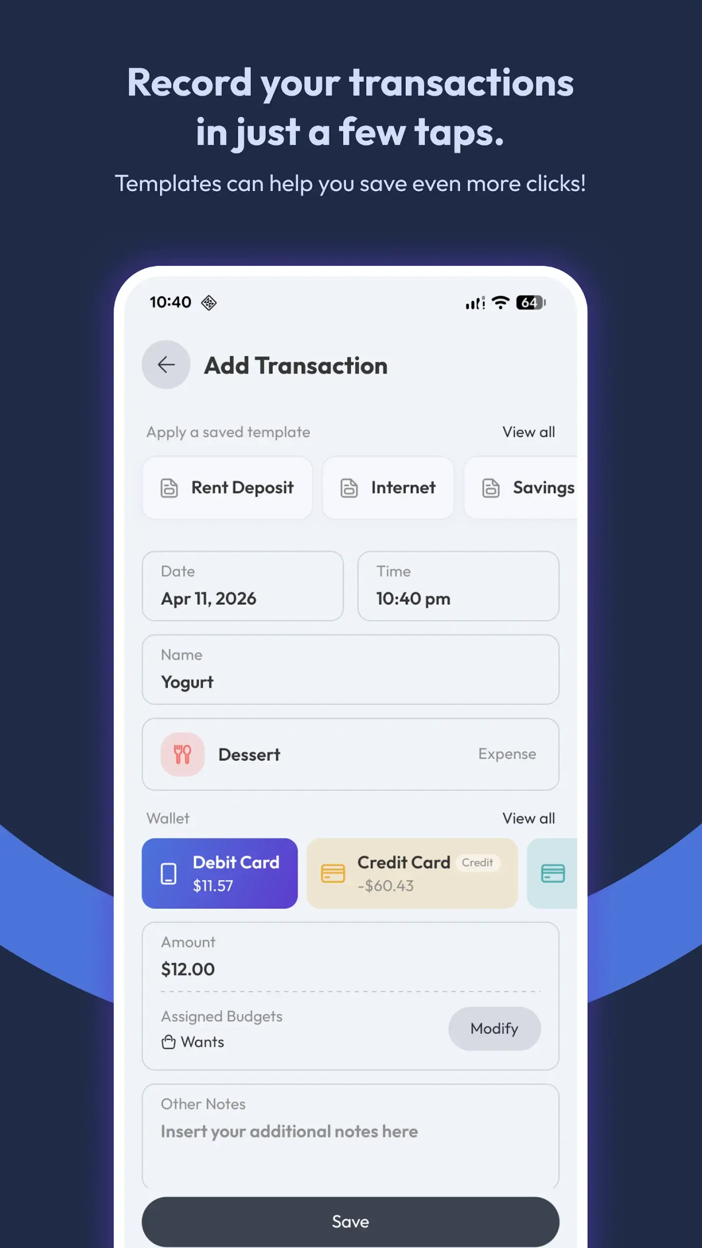 eXpend: Make Budgeting a Habit screenshot 1
