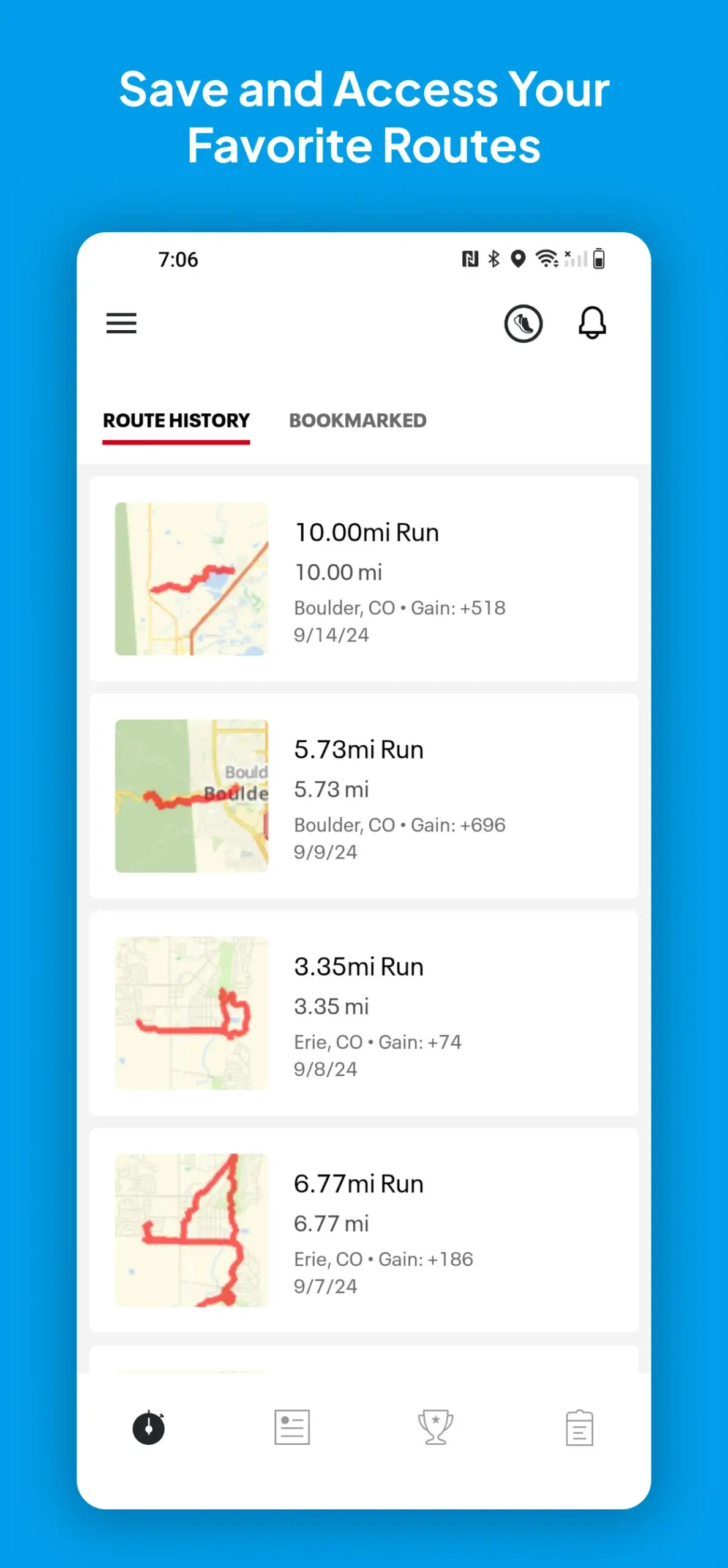 Tangkapan layar Map My Run GPS Running Tracker 3