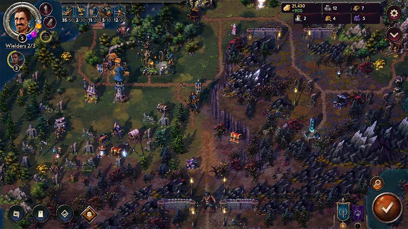 Captura de pantalla del juego de Songs of Conquest Mobile 2