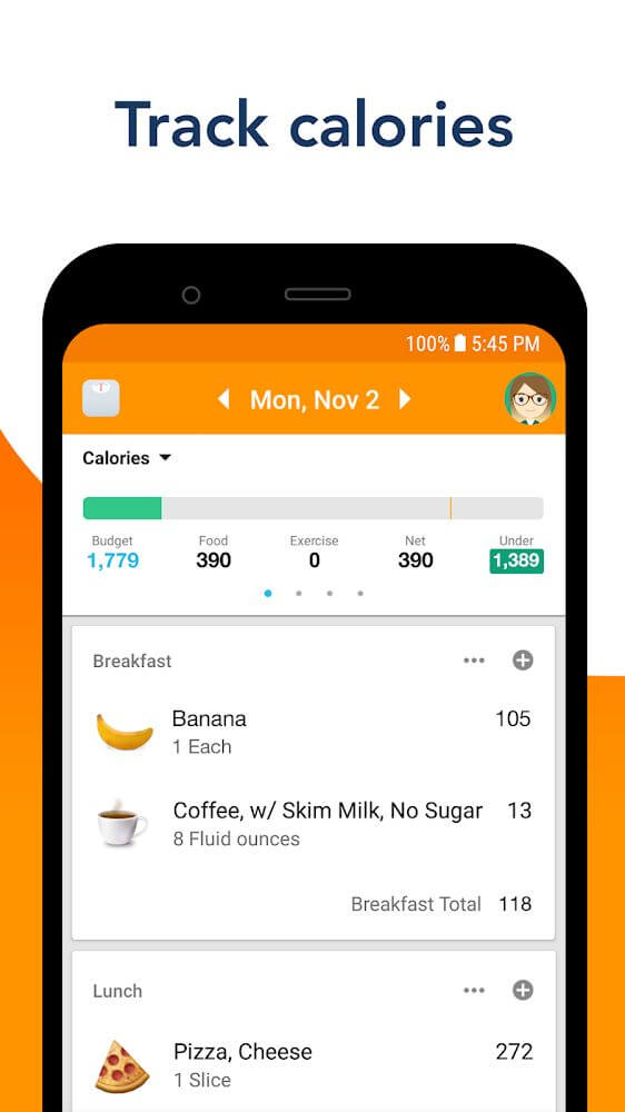 Calorie Counter by Lose It! captura de pantalla 2