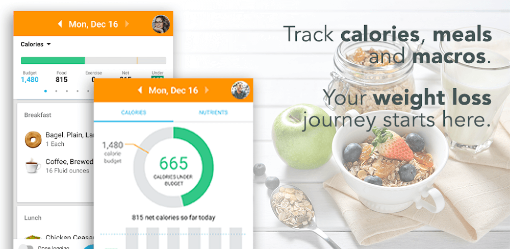 Calorie Counter by Lose It! captura de pantalla 1