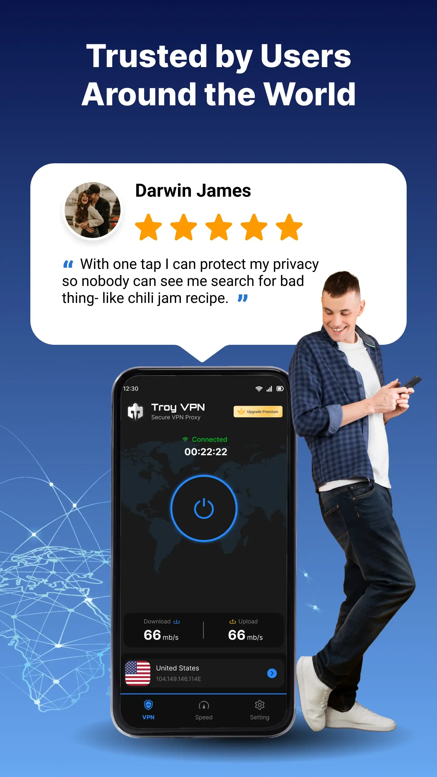 Troy VPN: Secure VPN & Fast preview screenshot 4