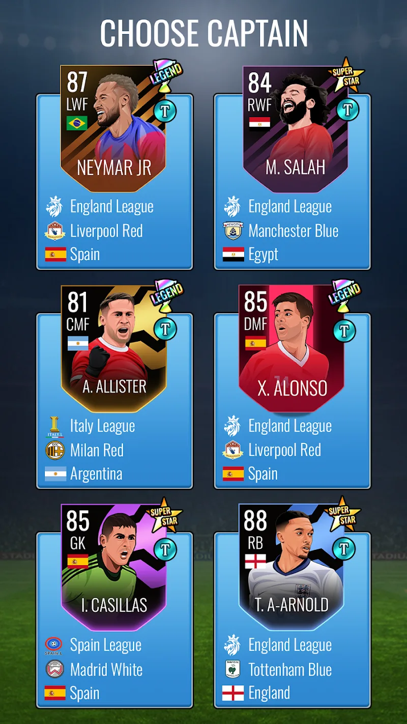Captura de pantalla de Soccer Collector: Build Team 4