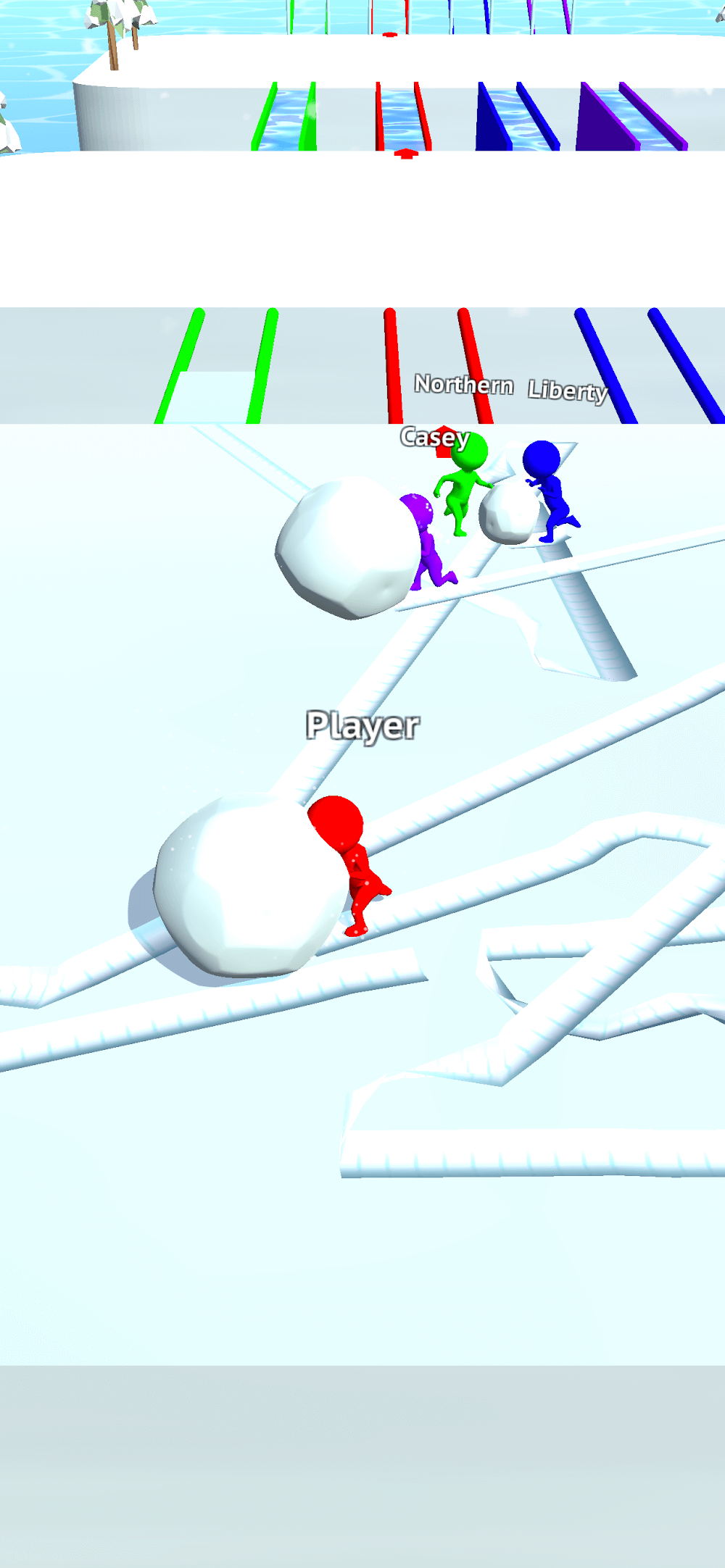 Screenshot gameplay Snow Race!! 2