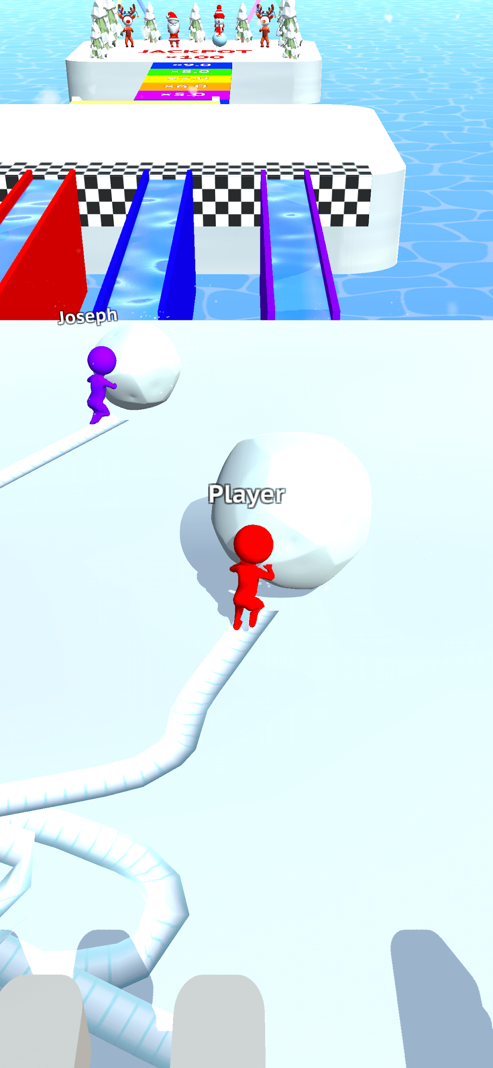 Screenshot gameplay Snow Race!! 6