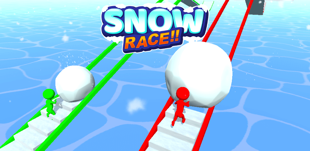 Screenshot gameplay Snow Race!! 1