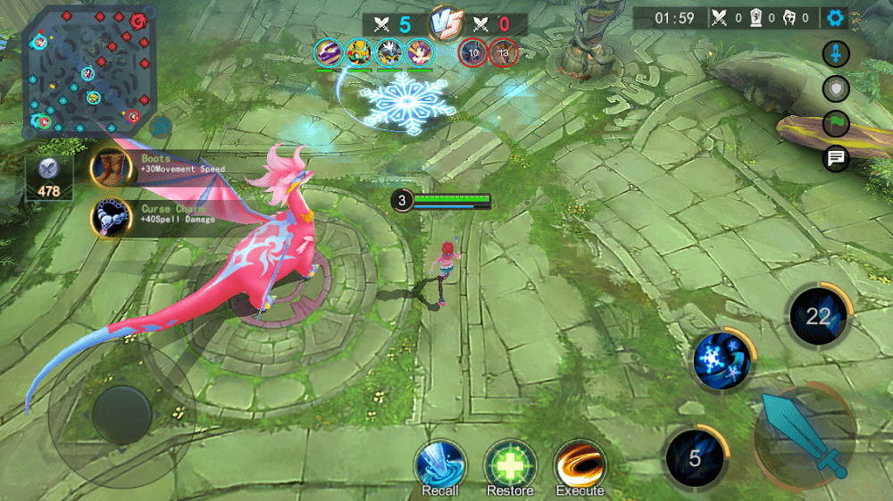 Captura de pantalla de gameplay de Sprite Legends 4