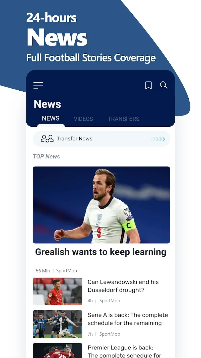 Captura de tela do app SportMob 3