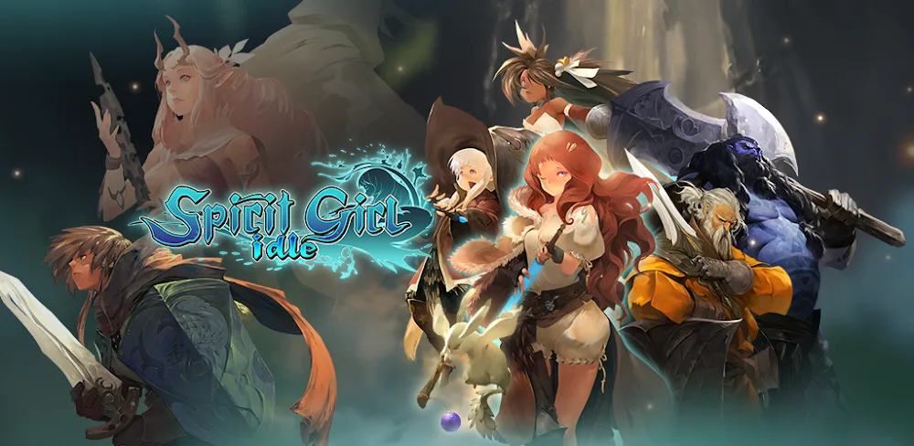 Captura de pantalla del juego de Spirit Girl Idle 1