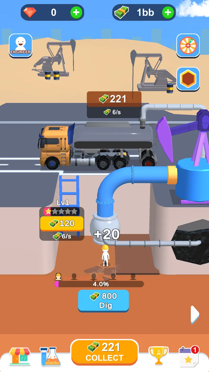 Idle Oil Well gameplay screenshot 2