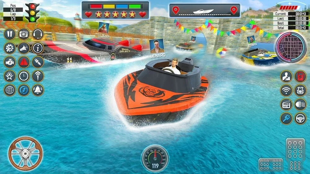 Screenshot Speed Boat Racing 3