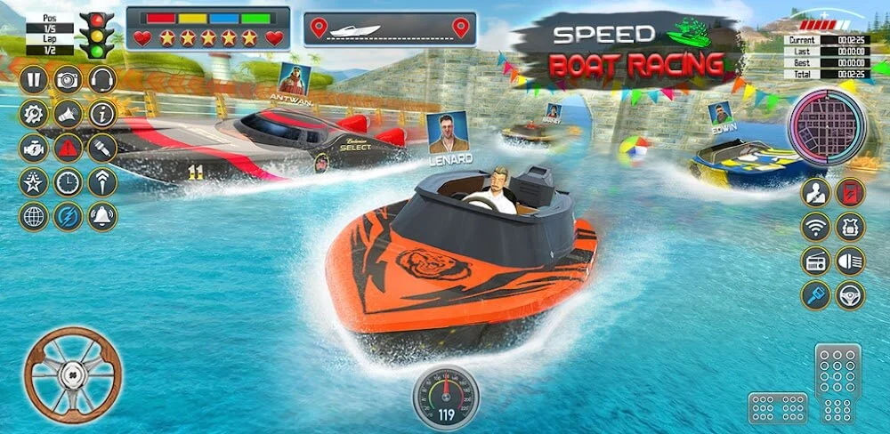 Screenshot Speed Boat Racing 1
