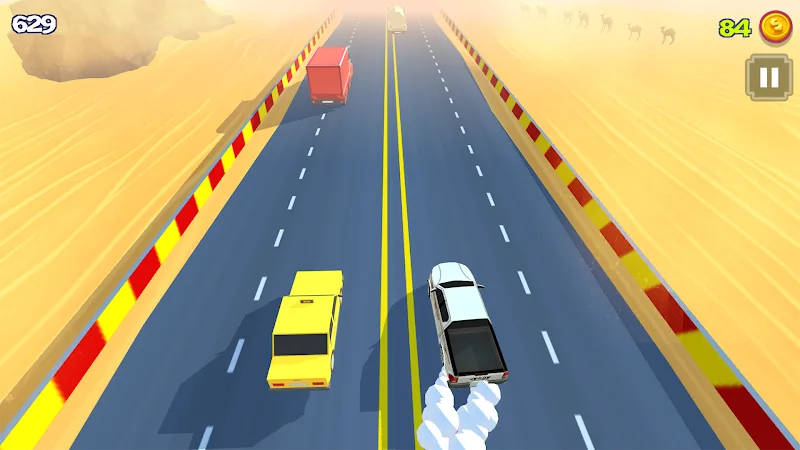 Tangkapan layar gameplay Smashy Drift Racing 6
