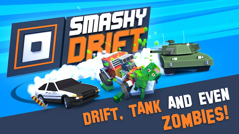 Tangkapan layar gameplay Smashy Drift Racing 4
