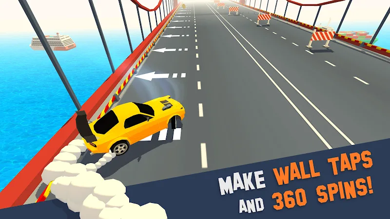 Tangkapan layar gameplay Smashy Drift Racing 3