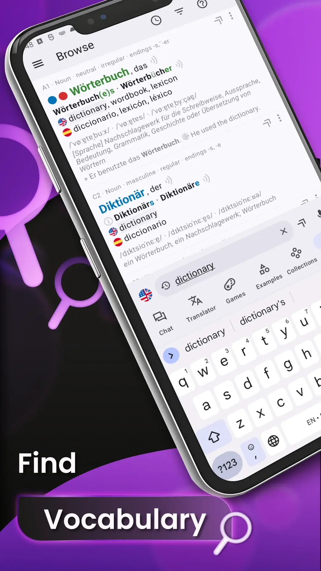 Pratinjau Tangkapan Layar Nouns German Dictionary 2